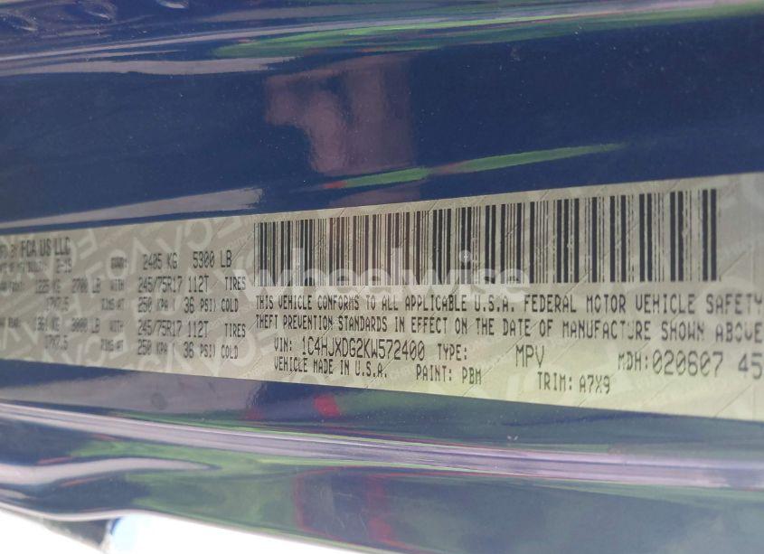 Photo 9 of 2019 Jeep Wrangler UNLIMITED SPORT S 4X4 (VIN 1C4HJXDG2KW572400)