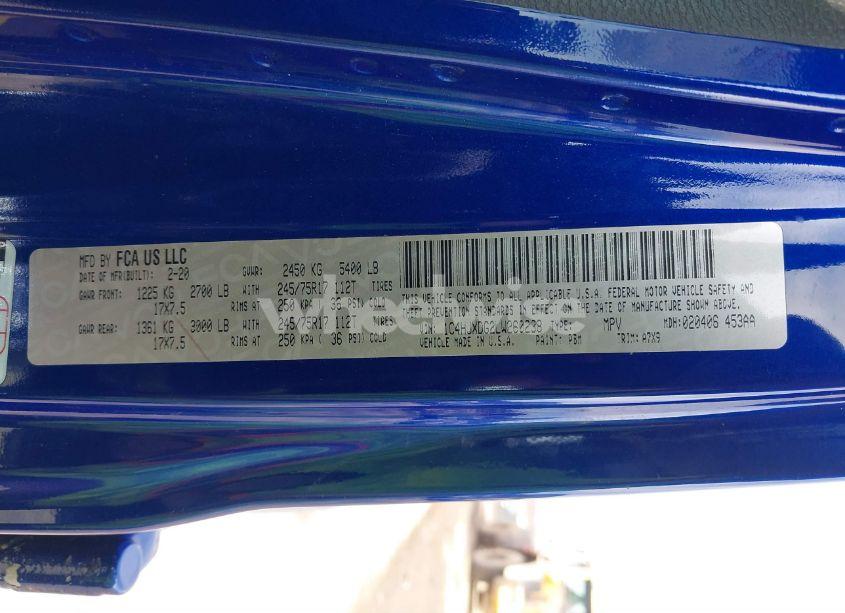 Photo 9 of 2020 Jeep Wrangler UNLIMITED SPORT S 4X4 (VIN 1C4HJXDG2LW260238)