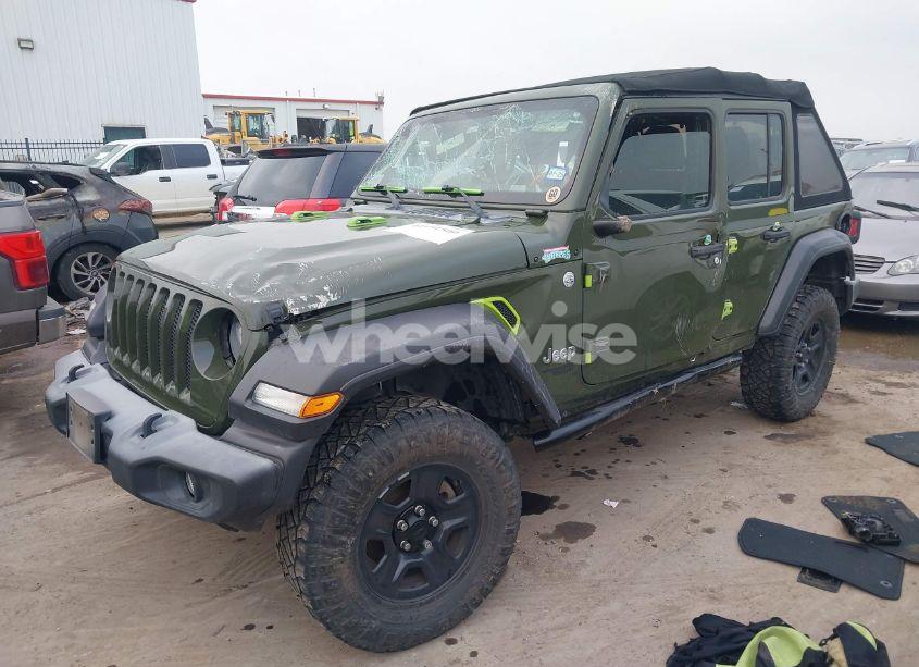 Photo 2 of 2020 Jeep Wrangler UNLIMITED SPORT 4X4 (VIN 1C4HJXDG2LW310684)