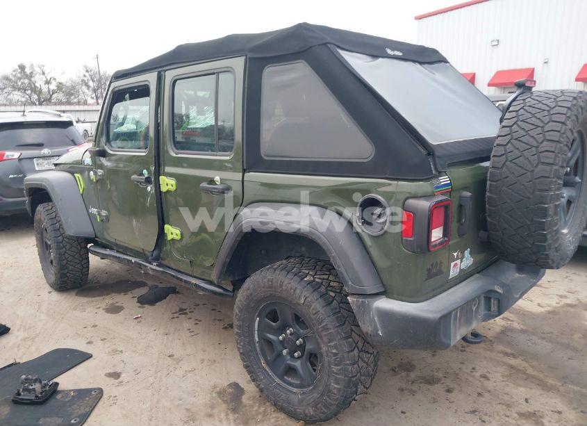 Photo 3 of 2020 Jeep Wrangler UNLIMITED SPORT 4X4 (VIN 1C4HJXDG2LW310684)