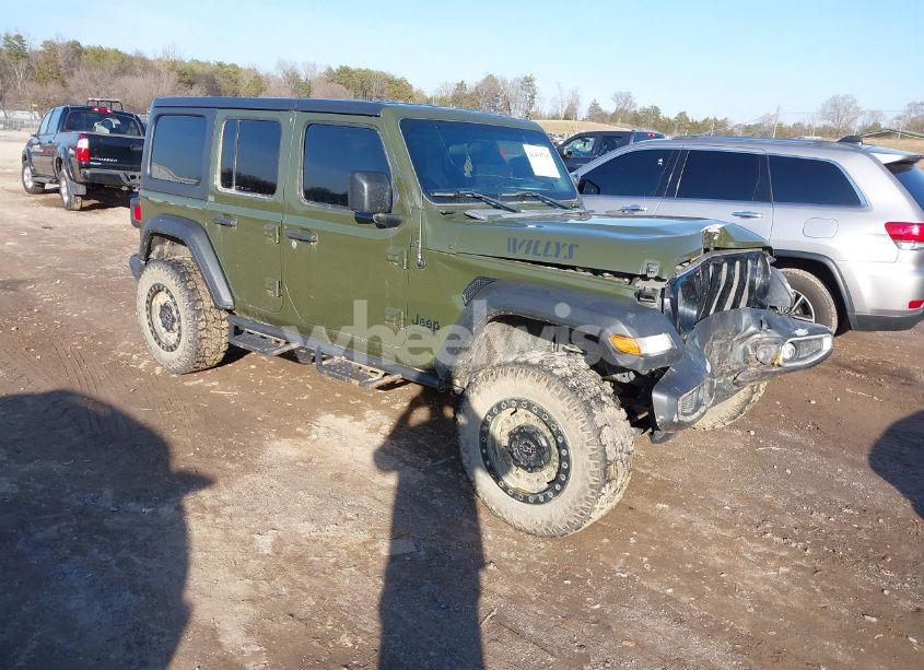 2021 Jeep Wrangler UNLIMITED WILLYS 4X4 (VIN 1C4HJXDG2MW519649) main photo