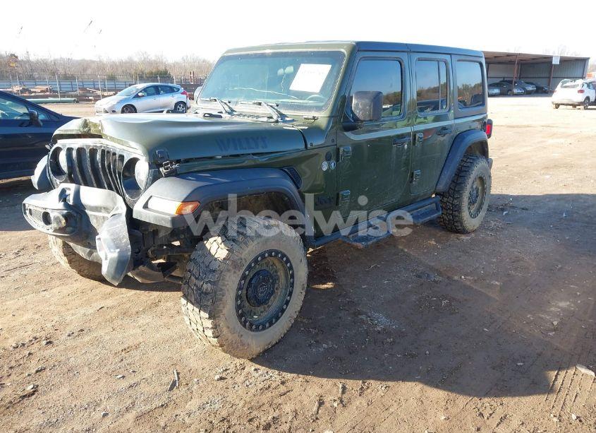 Photo 2 of 2021 Jeep Wrangler UNLIMITED WILLYS 4X4 (VIN 1C4HJXDG2MW519649)