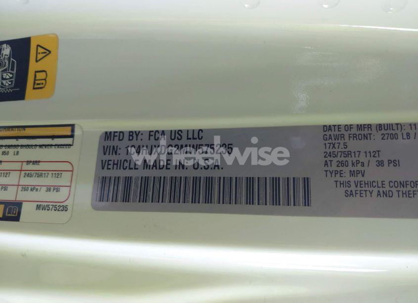 Photo 9 of 2021 Jeep Wrangler UNLIMITED ISLANDER 4X4 (VIN 1C4HJXDG2MW575235)