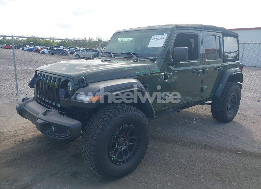 Photo 2 of 2023 Jeep Wrangler 4-DOOR WILLYS 4X4 (VIN 1C4HJXDG2PW642369)
