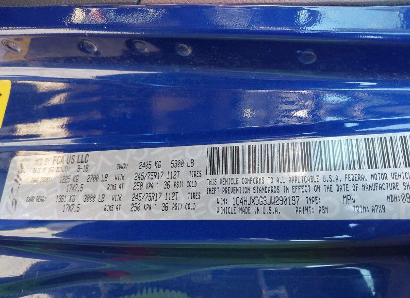 Photo 9 of 2018 Jeep Wrangler UNLIMITED SPORT S 4X4 (VIN 1C4HJXDG3JW290197)