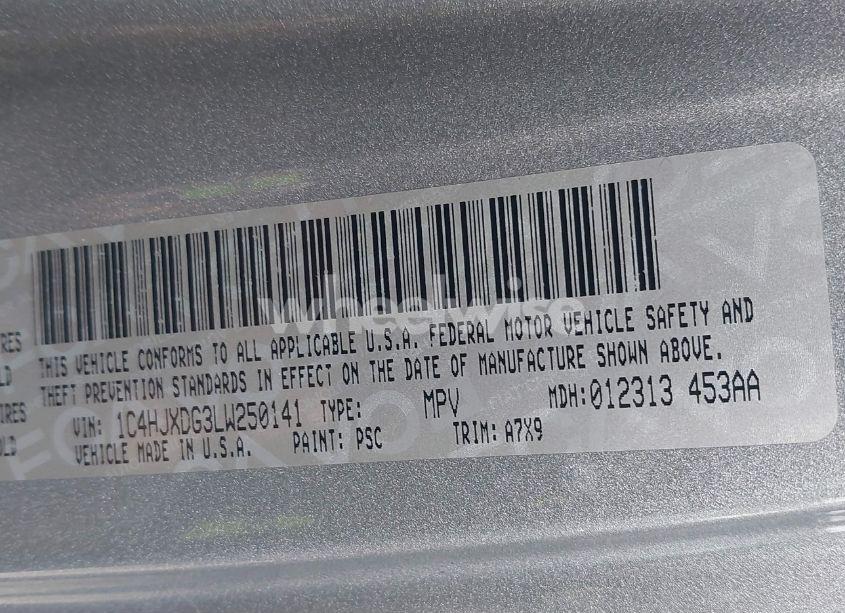 Photo 9 of 2020 Jeep Wrangler UNLIMITED SPORT ALTITUDE 4X4 (VIN 1C4HJXDG3LW250141)