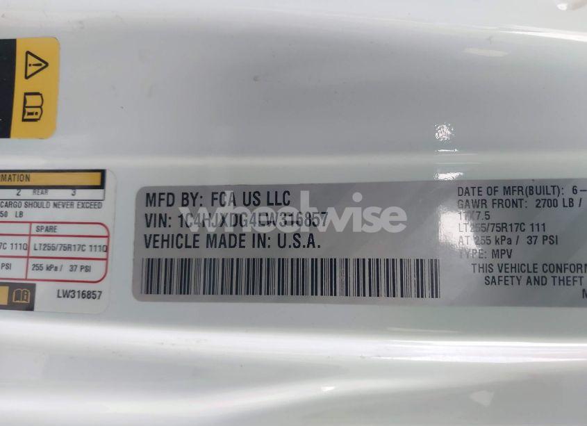 Photo 9 of 2020 Jeep Wrangler UNLIMITED WILLYS 4X4 (VIN 1C4HJXDG4LW316857)