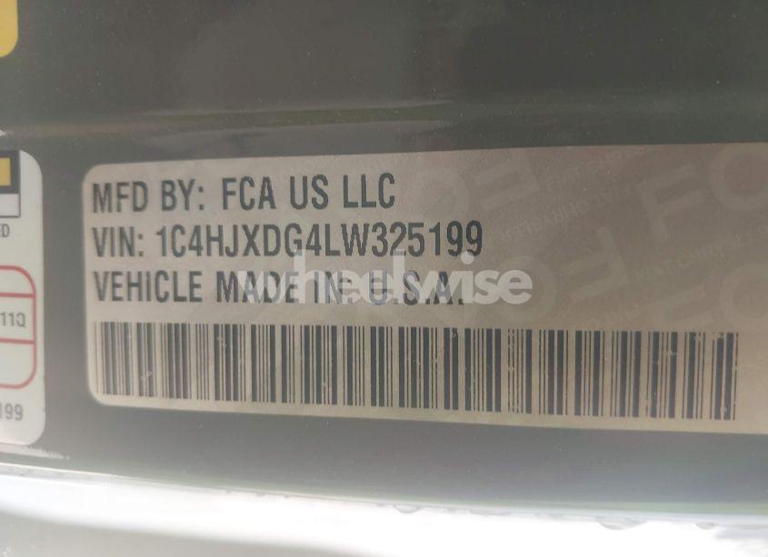 Photo 9 of 2020 Jeep Wrangler UNLIMITED WILLYS SPORT 4X4 (VIN 1C4HJXDG4LW325199)