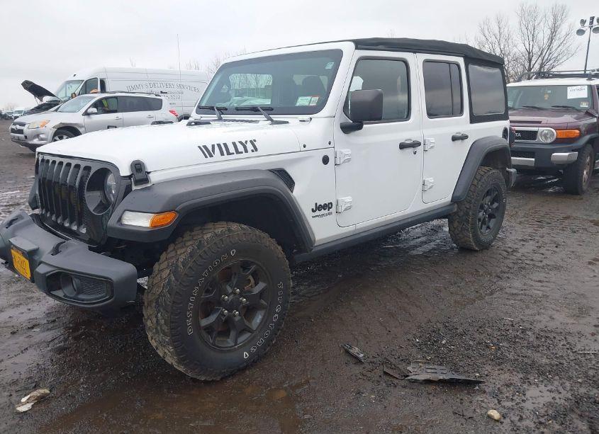 Photo 2 of 2021 Jeep Wrangler UNLIMITED WILLYS 4X4 (VIN 1C4HJXDG4MW581974)