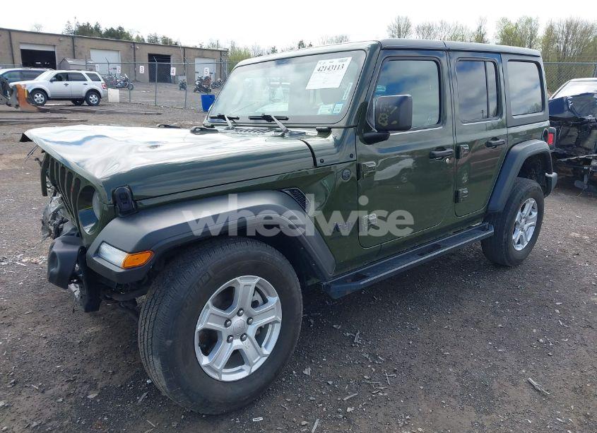 Photo 2 of 2022 Jeep Wrangler UNLIMITED SPORT S 4X4 (VIN 1C4HJXDG4NW176957)