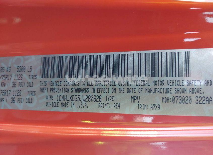 Photo 9 of 2018 Jeep Wrangler UNLIMITED SPORT S 4X4 (VIN 1C4HJXDG5JW280626)