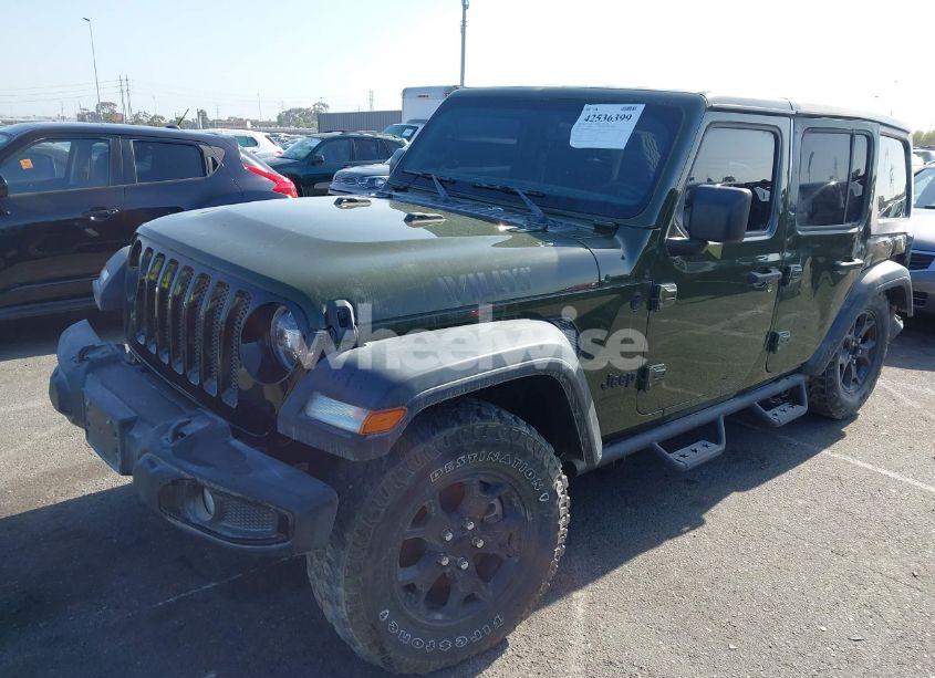 Photo 2 of 2022 Jeep Wrangler UNLIMITED WILLYS 4X4 (VIN 1C4HJXDG5NW113205)