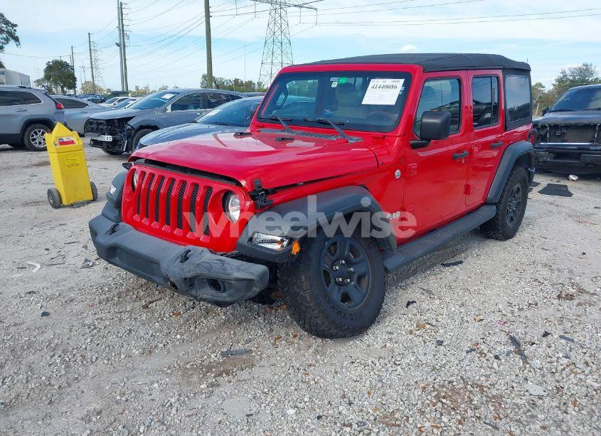 Photo 2 of 2018 Jeep Wrangler UNLIMITED SPORT 4X4 (VIN 1C4HJXDG6JW139791)