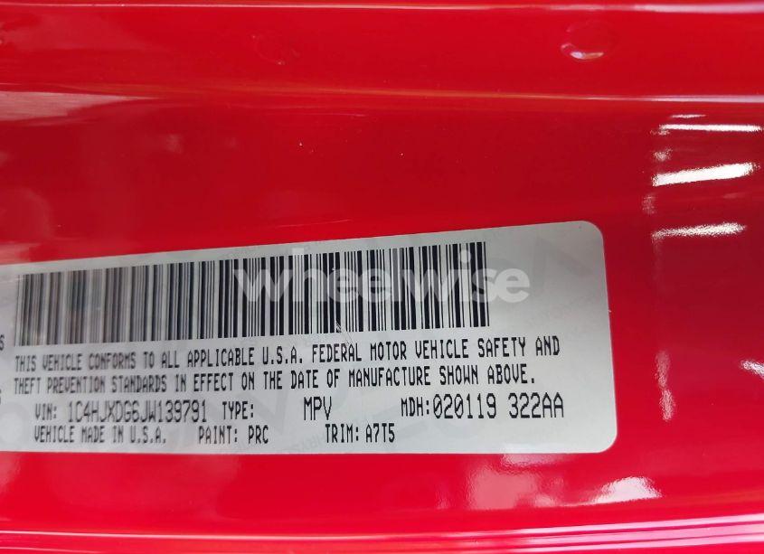 Photo 9 of 2018 Jeep Wrangler UNLIMITED SPORT 4X4 (VIN 1C4HJXDG6JW139791)