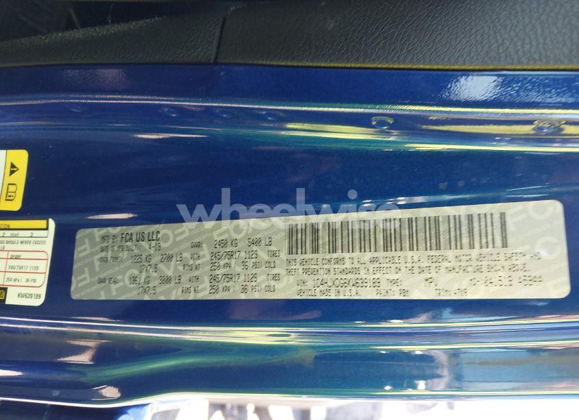 Photo 9 of 2019 Jeep Wrangler UNLIMITED SPORT S 4X4 (VIN 1C4HJXDG6KW639189)