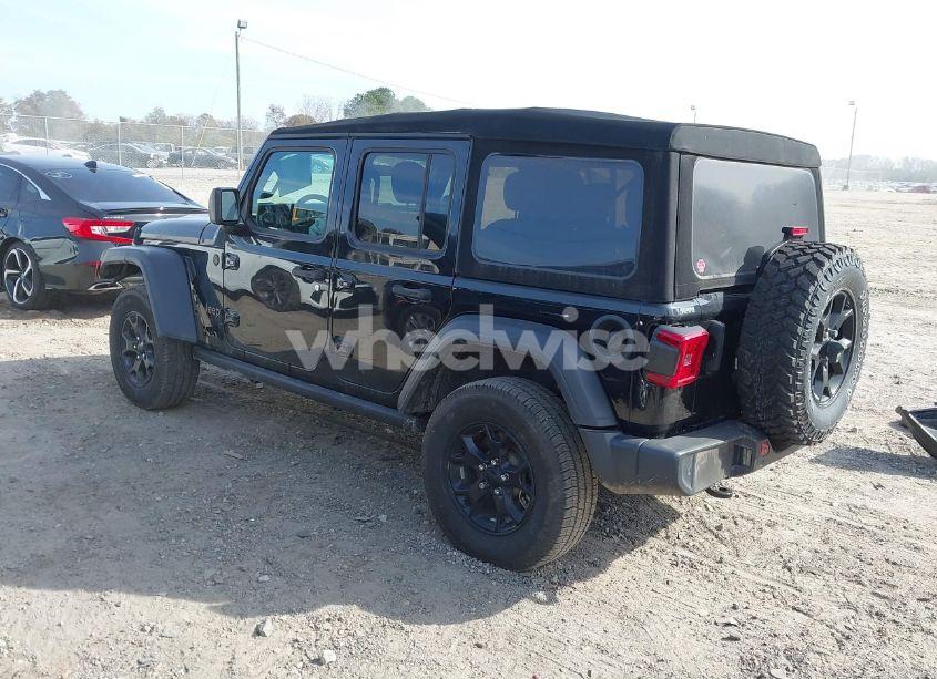 Photo 3 of 2021 Jeep Wrangler UNLIMITED WILLYS 4X4 (VIN 1C4HJXDG6MW545400)