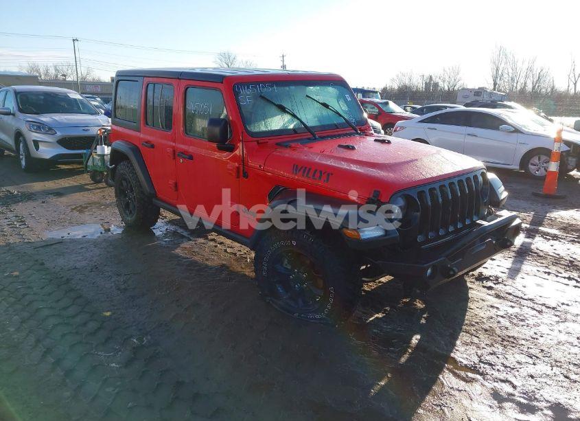 2021 Jeep Wrangler UNLIMITED WILLYS 4X4 (VIN 1C4HJXDG6MW610228) main photo