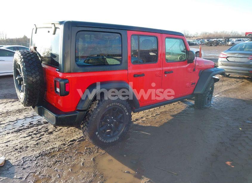 Photo 4 of 2021 Jeep Wrangler UNLIMITED WILLYS 4X4 (VIN 1C4HJXDG6MW610228)