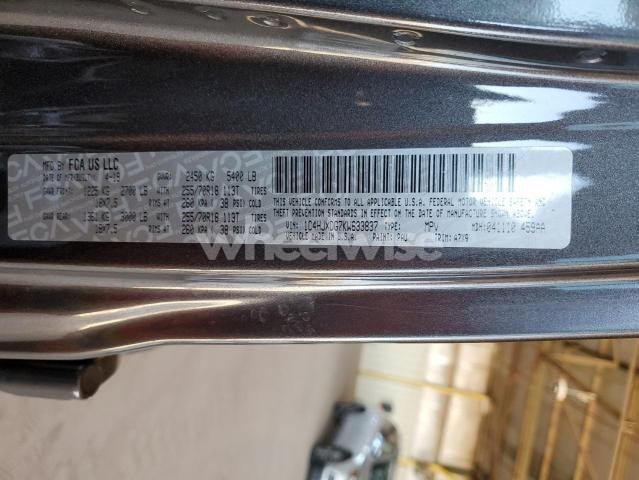 Photo 4 of 2019 JEEP WRANGLER UNLIMITED SPORT (VIN 1C4HJXDG7KW633837)