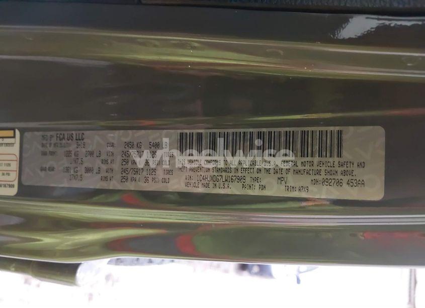 Photo 9 of 2020 Jeep Wrangler UNLIMITED SPORT S 4X4 (VIN 1C4HJXDG7LW167909)