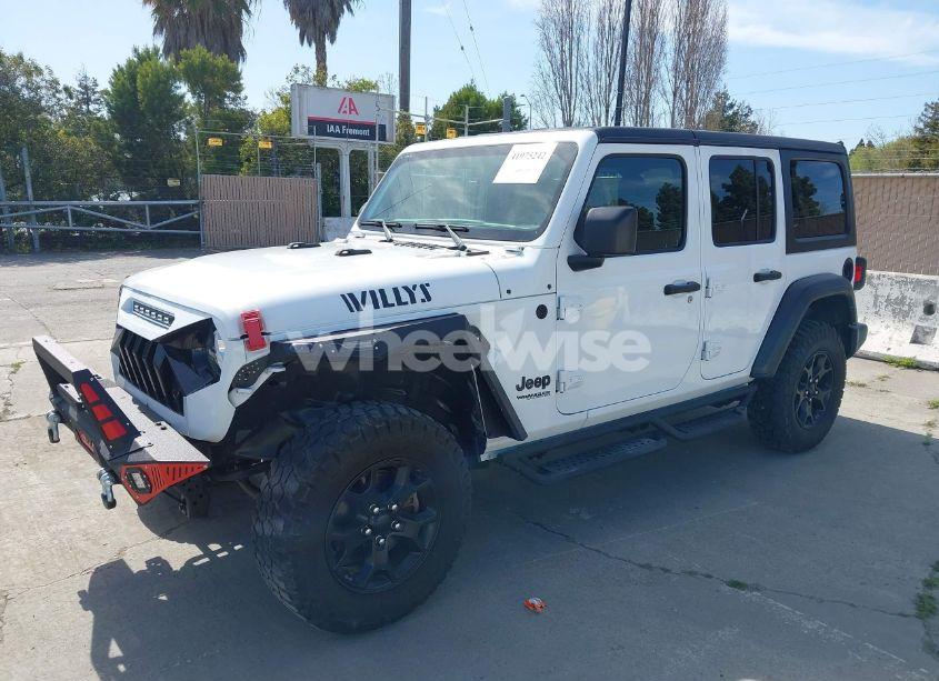 Photo 2 of 2022 Jeep Wrangler UNLIMITED WILLYS SPORT 4X4 (VIN 1C4HJXDG7NW144634)