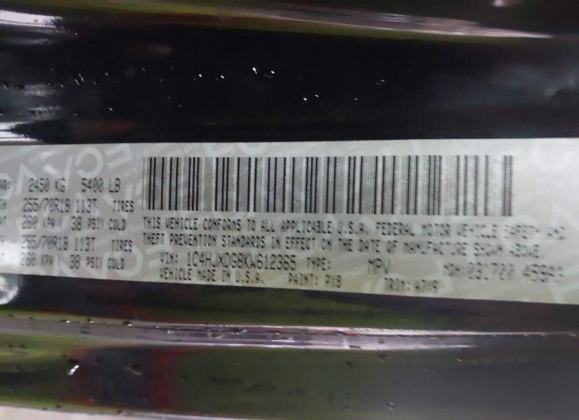 Photo 9 of 2019 Jeep Wrangler UNLIMITED SPORT ALTITUDE 4X4 (VIN 1C4HJXDG8KW612365)