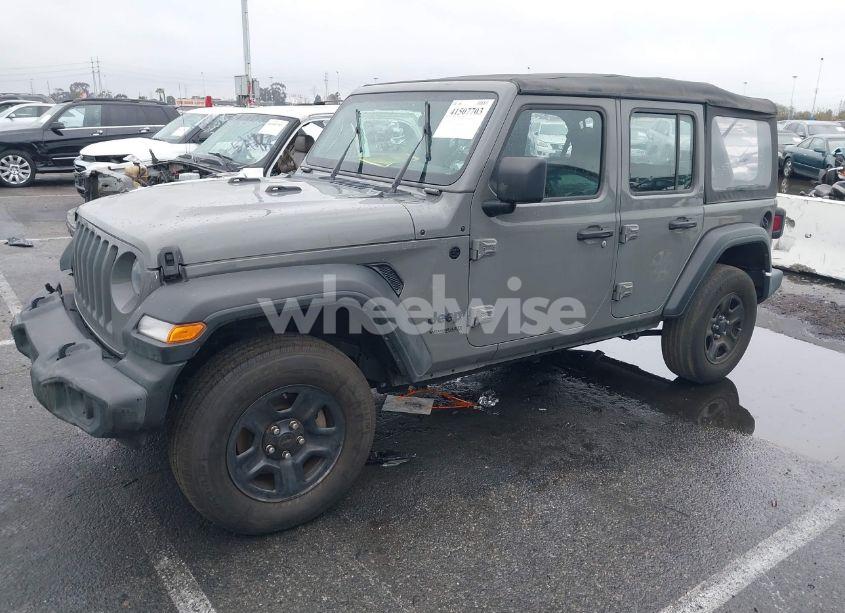 Photo 2 of 2022 Jeep Wrangler UNLIMITED SPORT 4X4 (VIN 1C4HJXDG8NW126143)