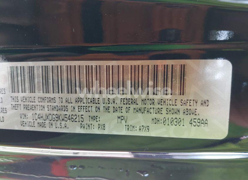 Photo 9 of 2019 Jeep Wrangler UNLIMITED SPORT S 4X4 (VIN 1C4HJXDG9KW546215)