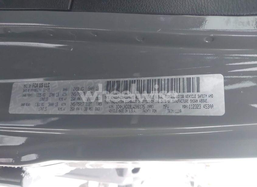 Photo 9 of 2020 Jeep Wrangler UNLIMITED FREEDOM 4X4 (VIN 1C4HJXDG9LW206175)