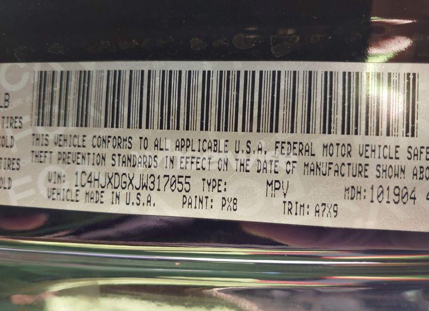 Photo 9 of 2018 Jeep Wrangler UNLIMITED SPORT S 4X4 (VIN 1C4HJXDGXJW317055)