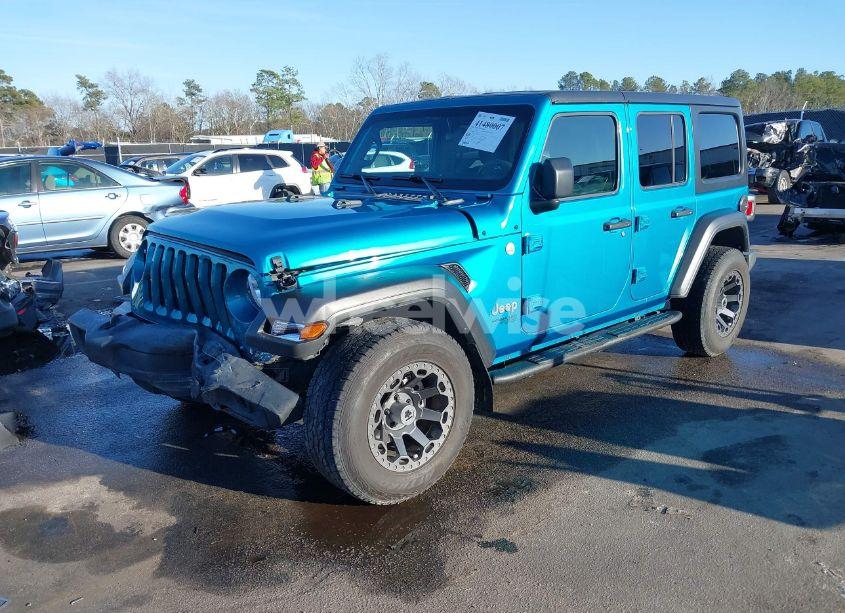 Photo 2 of 2020 Jeep Wrangler UNLIMITED SPORT 4X4 (VIN 1C4HJXDGXLW146990)