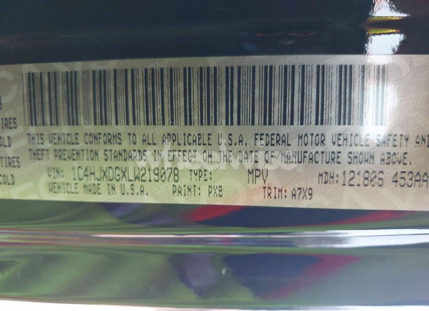 Photo 9 of 2020 Jeep Wrangler UNLIMITED WILLYS 4X4 (VIN 1C4HJXDGXLW219078)