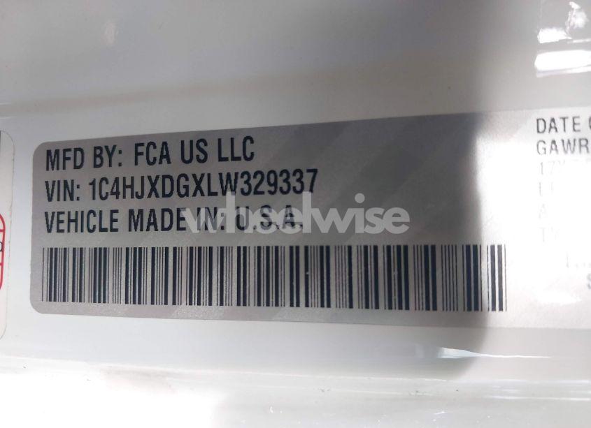 Photo 9 of 2020 Jeep Wrangler UNLIMITED WILLYS 4X4 (VIN 1C4HJXDGXLW329337)