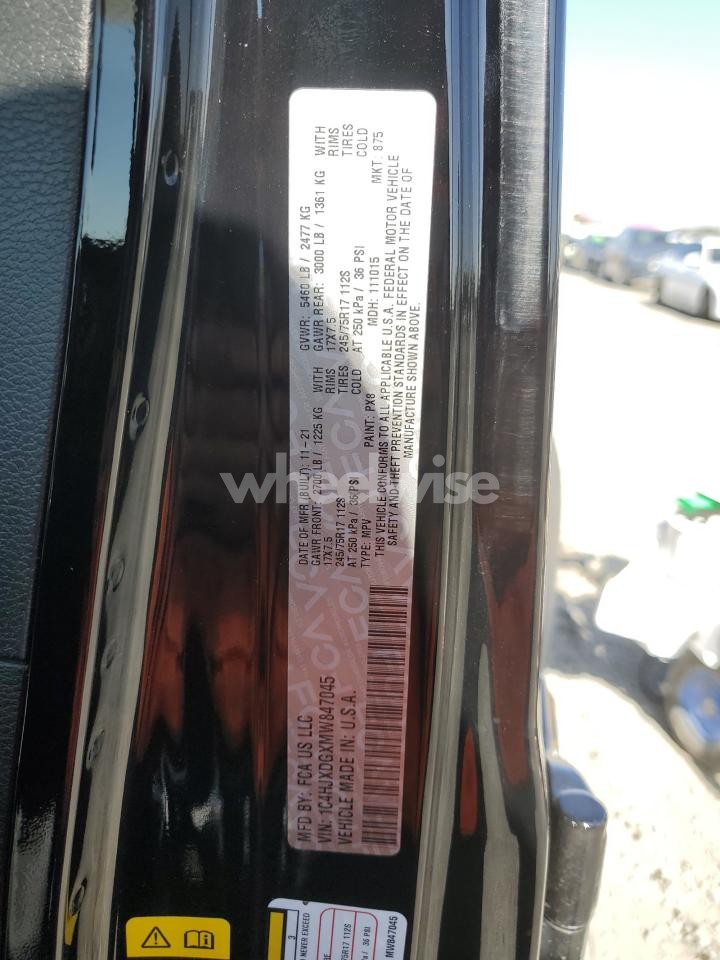 Photo 13 of 2021 JEEP WRANGLER UNLIMITED SPORT (VIN 1C4HJXDGXMW847045)