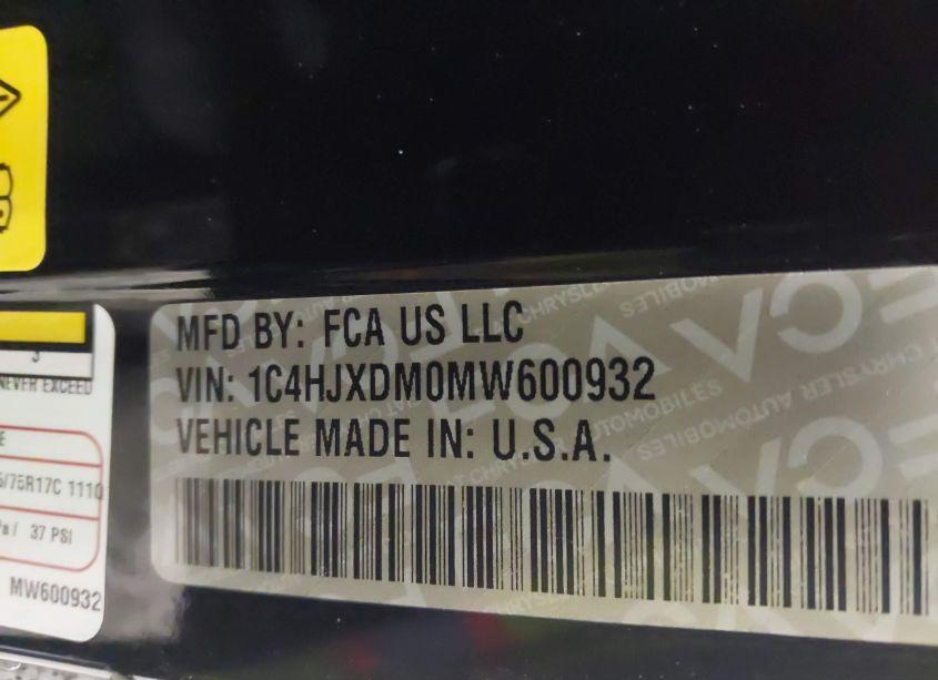 Photo 9 of 2021 Jeep Wrangler UNLIMITED WILLYS 4X4 (VIN 1C4HJXDM0MW600932)