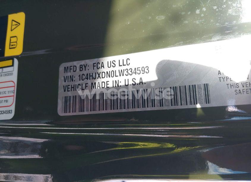 Photo 9 of 2020 Jeep Wrangler UNLIMITED WILLYS 4X4 (VIN 1C4HJXDN0LW334593)