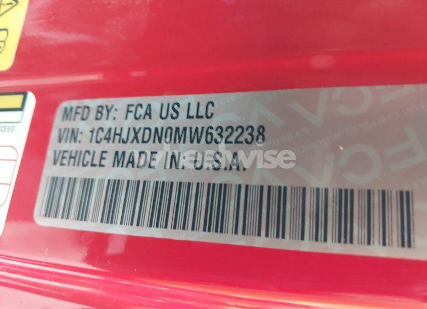 Photo 9 of 2021 Jeep Wrangler UNLIMITED FREEDOM 4X4 (VIN 1C4HJXDN0MW632238)