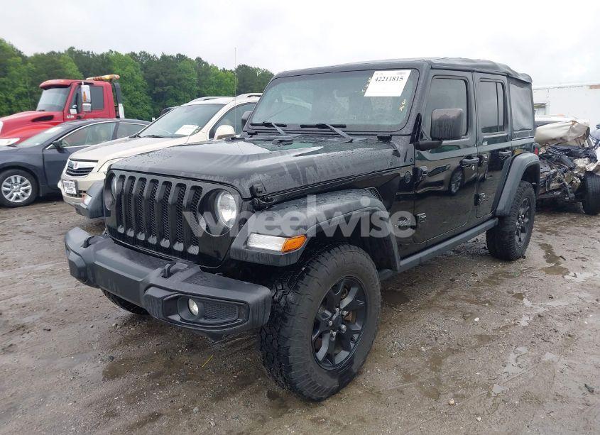 Photo 2 of 2021 Jeep Wrangler UNLIMITED WILLYS SPORT 4X4 (VIN 1C4HJXDN0MW678801)