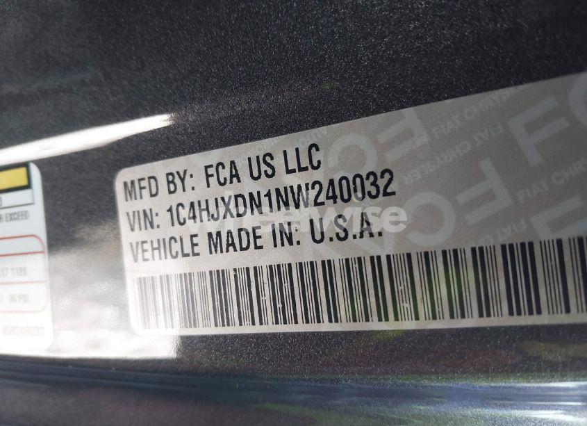 Photo 9 of 2022 Jeep Wrangler UNLIMITED SPORT S 4X4 (VIN 1C4HJXDN1NW240032)