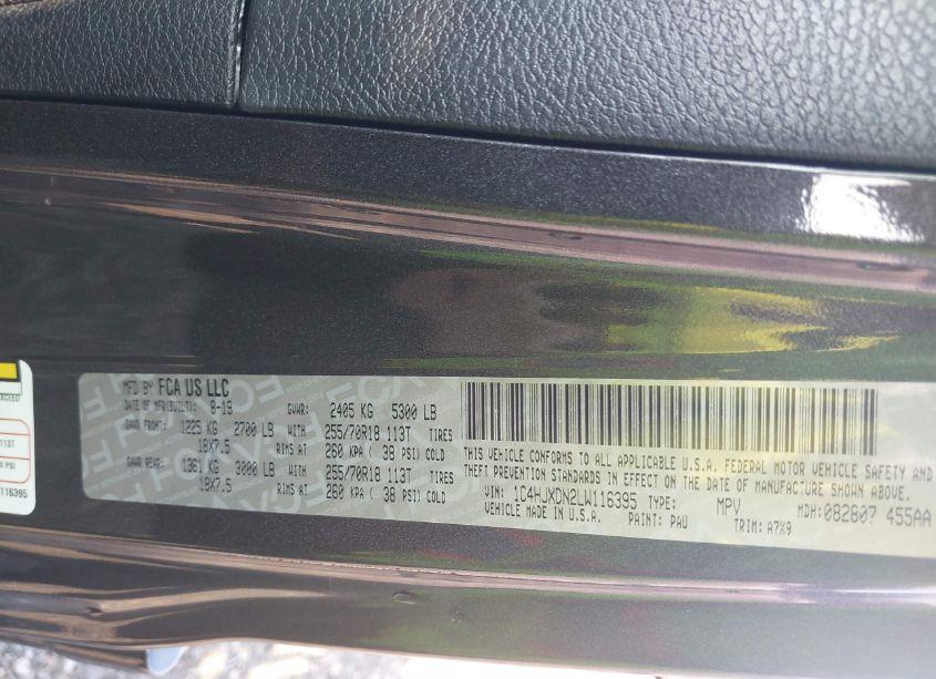 Photo 9 of 2020 Jeep Wrangler UNLIMITED SPORT ALTITUDE 4X4 (VIN 1C4HJXDN2LW116395)