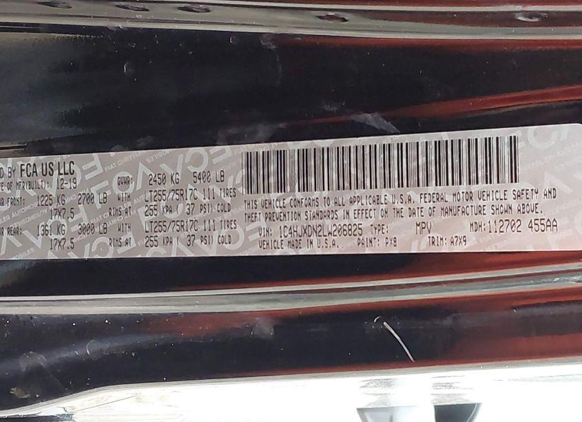 Photo 9 of 2020 Jeep Wrangler UNLIMITED WILLYS 4X4 (VIN 1C4HJXDN2LW206825)