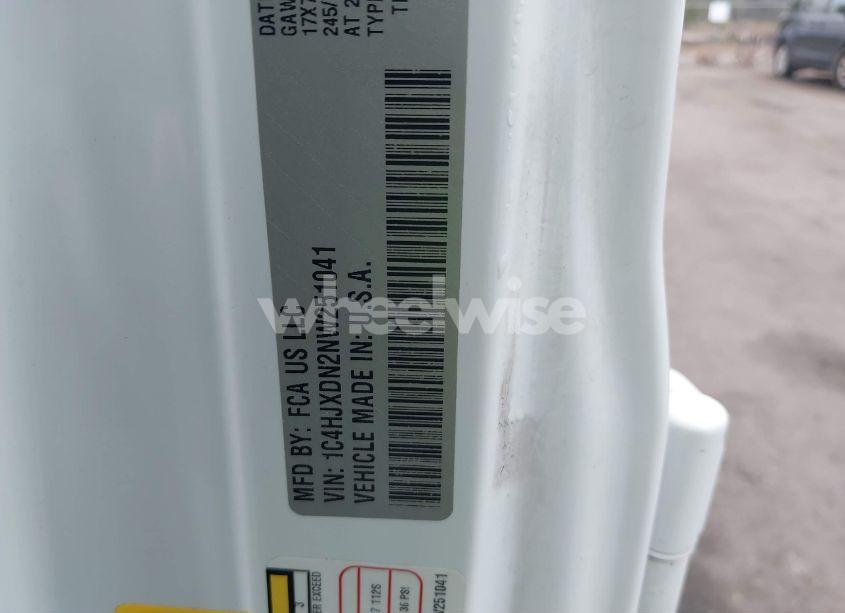 Photo 9 of 2022 Jeep Wrangler UNLIMITED SPORT S 4X4 (VIN 1C4HJXDN2NW251041)