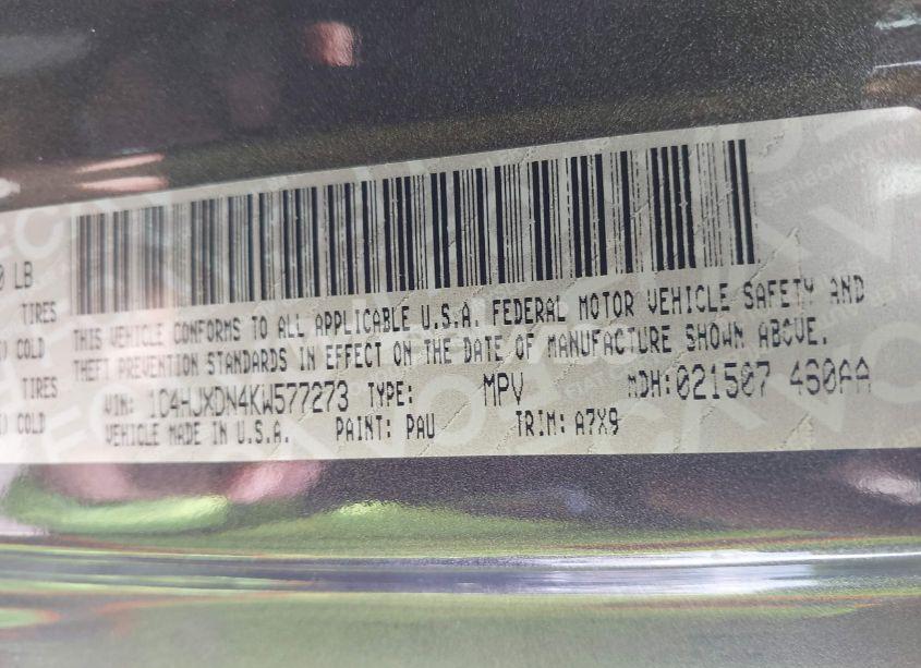 Photo 9 of 2019 Jeep Wrangler UNLIMITED SPORT S 4X4 (VIN 1C4HJXDN4KW577273)