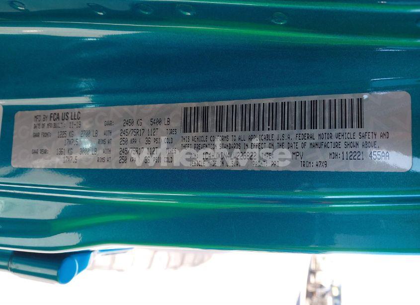 Photo 9 of 2020 Jeep Wrangler UNLIMITED SPORT S 4X4 (VIN 1C4HJXDN4LW223822)