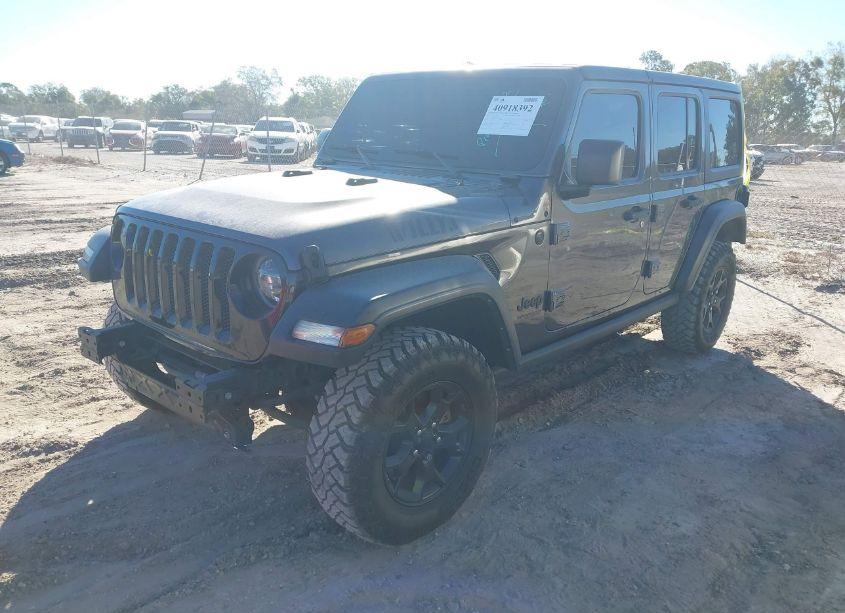 Photo 2 of 2021 Jeep Wrangler UNLIMITED WILLYS 4X4 (VIN 1C4HJXDN4MW681135)