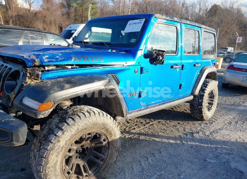Photo 2 of 2021 Jeep Wrangler UNLIMITED WILLYS 4X4 (VIN 1C4HJXDN4MW779291)