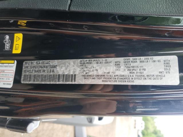 Photo 4 of 2022 JEEP WRANGLER UNLIMITED SPORT (VIN 1C4HJXDN4NW130060)