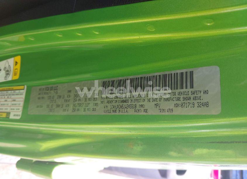 Photo 9 of 2018 Jeep Wrangler UNLIMITED SPORT S 4X4 (VIN 1C4HJXDN5JW245518)