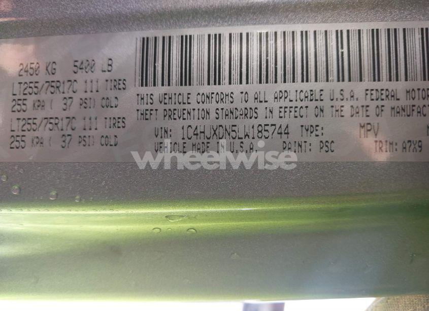 Photo 9 of 2020 Jeep Wrangler UNLIMITED WILLYS 4X4 (VIN 1C4HJXDN5LW185744)