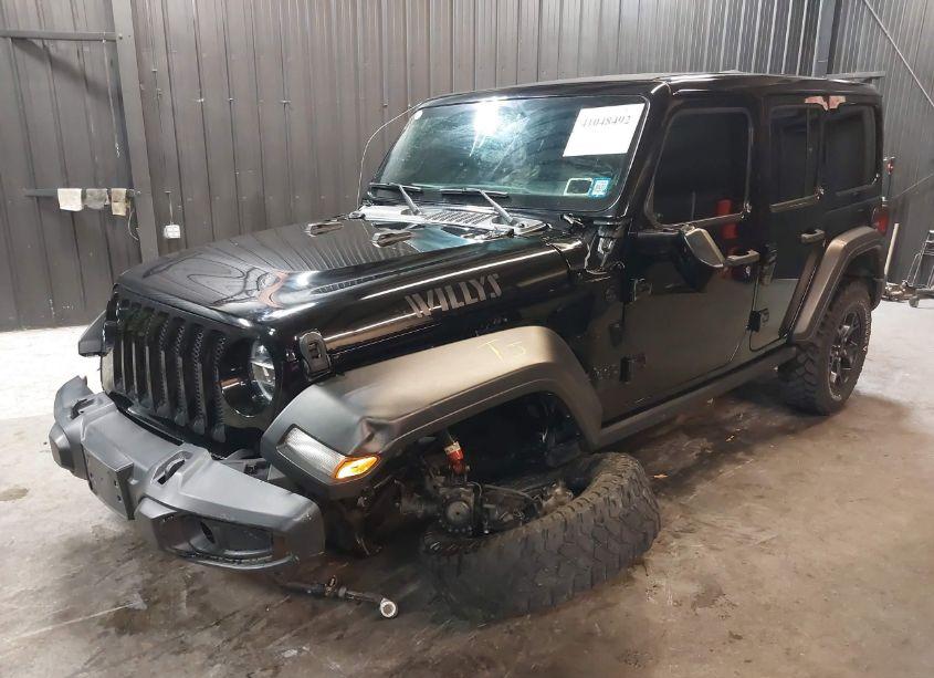 Photo 2 of 2021 Jeep Wrangler UNLIMITED WILLYS 4X4 (VIN 1C4HJXDN5MW709055)